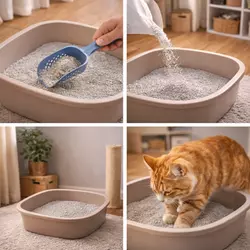 Consejos para mantener un entorno limpio para tu gato evitando olores, 
                                suciedad y riesgos en el hogar con una rutina de higiene adecuada