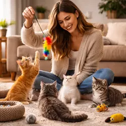 Cómo elegir un gato sociable y juguetón si pasas mucho tiempo en casa y buscas 
                          una mascota con la que interactuar diariamente