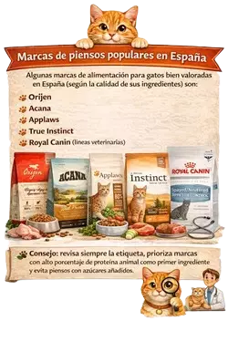 Imagen de marcas de pienso en España