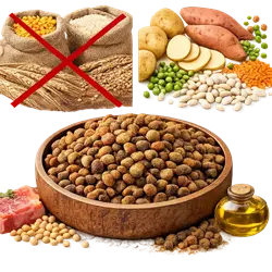 pienso para gatos sin cereales grain free con alta proteína de 
                                 carne y verduras saludables mejor alimento felino premium 
                                 comparativa nutrición gatos