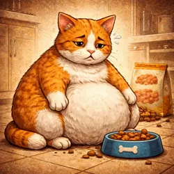 gato obeso con sobrepeso mejor pienso light para gatos control de peso 
                           alimentación baja en calorías dieta para adelgazar gatos comida 
                           saludable felina