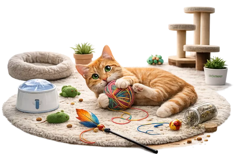 Imagen de Gatito jugando