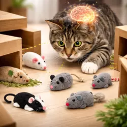 estimulación mental gato con juguetes interactivos ratones de juguete juegos de inteligencia para 
                       gatos ejercicio mental felino en casa