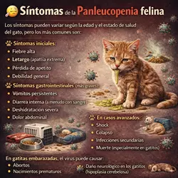 sintomas de la panleucopenia felina en gatos con vomitos diarrea fiebre letargo deshidratacion y 
                       signos de parvovirus felino enfermedad grave en gatos domesticos