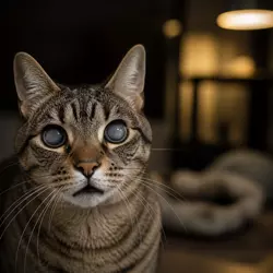 gato con atrofia progresiva de retina ojos nublados enfermedad ocular felina 
                       pérdida de visión gato ciego síntomas APR gatos
