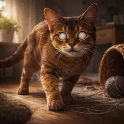 gato con ceguera total por atrofia progresiva de retina en fase avanzada, pérdida completa de visión en 
                          gatos y enfermedad ocular felina síntomas finales