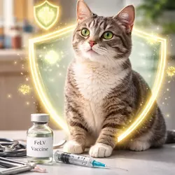 Imagen de un gato recibiendo la vacuna contra la leucemia felina (FeLV), destacando cómo 
                       esta vacuna protege a los gatos de esta enfermedad viral grave y mantiene su salud.